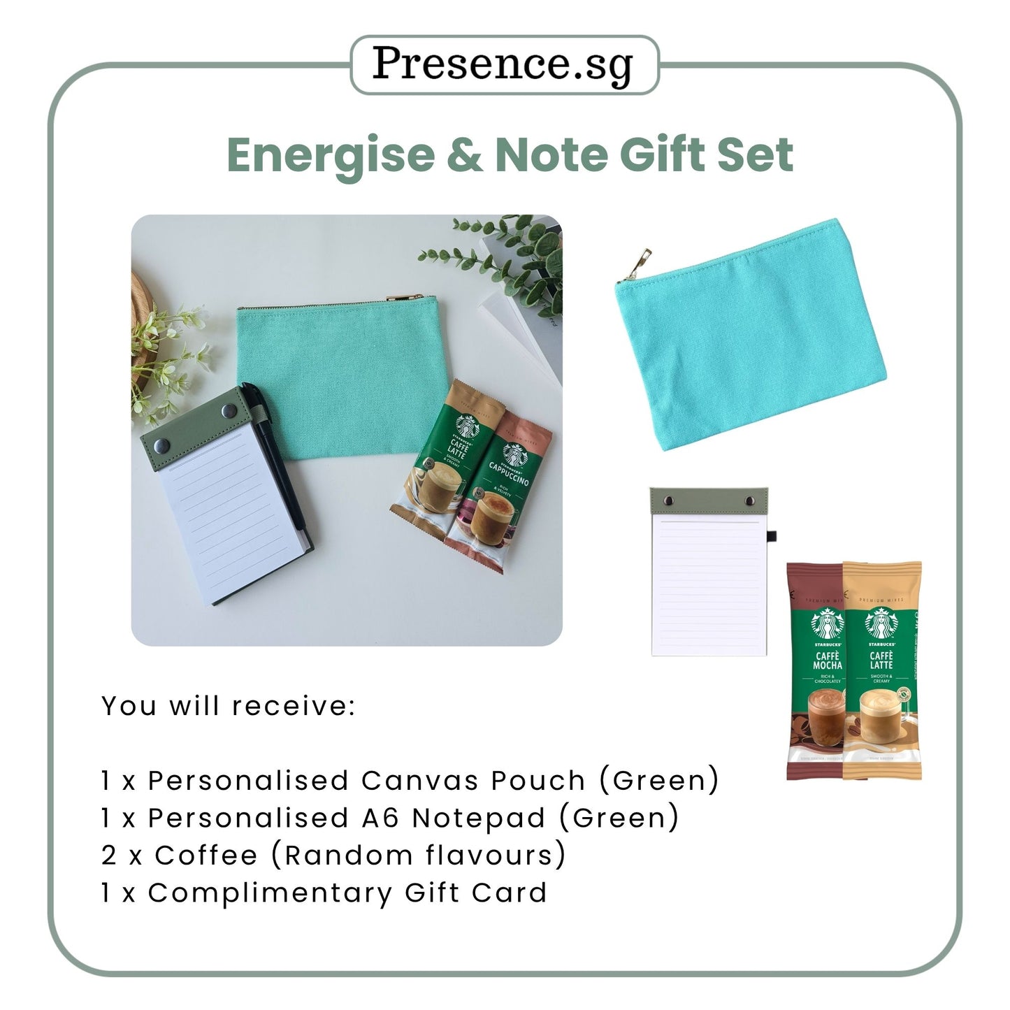 Teachers’ Day Gift Set – Canvas Pouch + Notepad (with Treat Add-on Option)