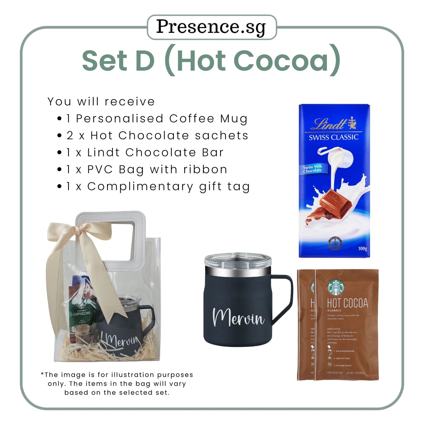 Personalised Christmas Coffee Mug Gift Set