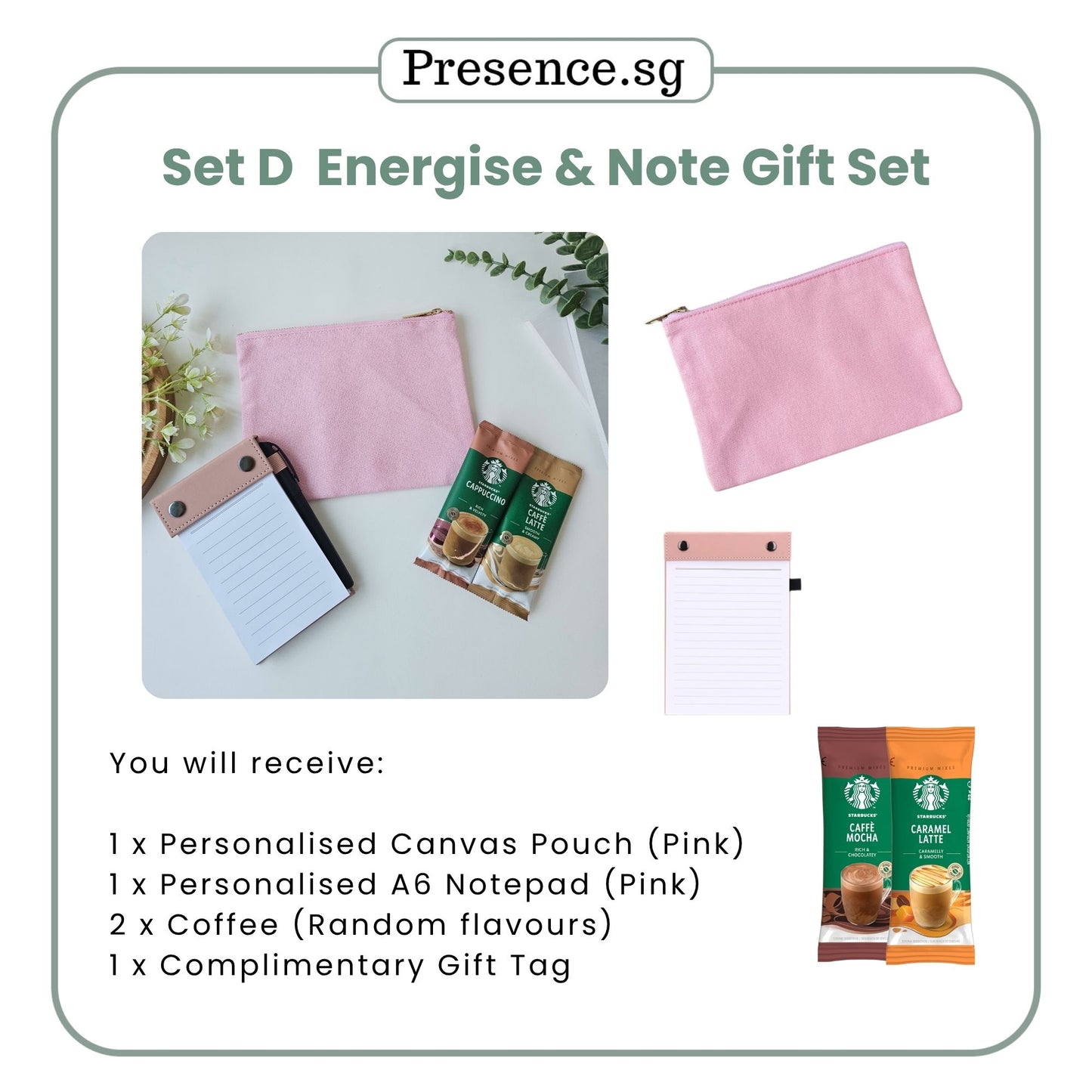 Teachers’ Day Gift Set – Canvas Pouch + Notepad (with Treat Add-on Option)