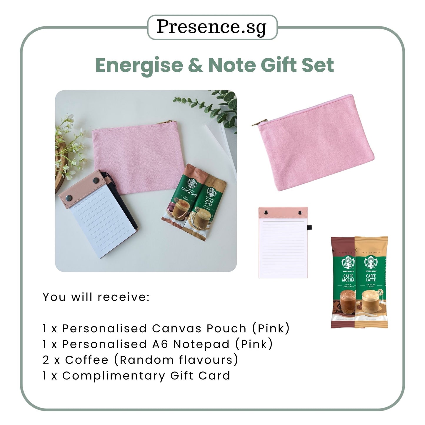 Teachers’ Day Gift Set – Canvas Pouch + Notepad (with Treat Add-on Option)
