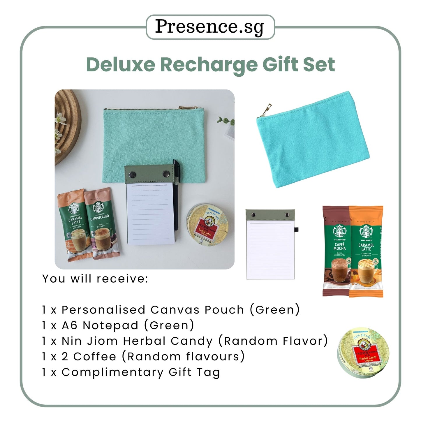 Teachers’ Day Gift Set – Canvas Pouch + Notepad (with Treat Add-on Option)