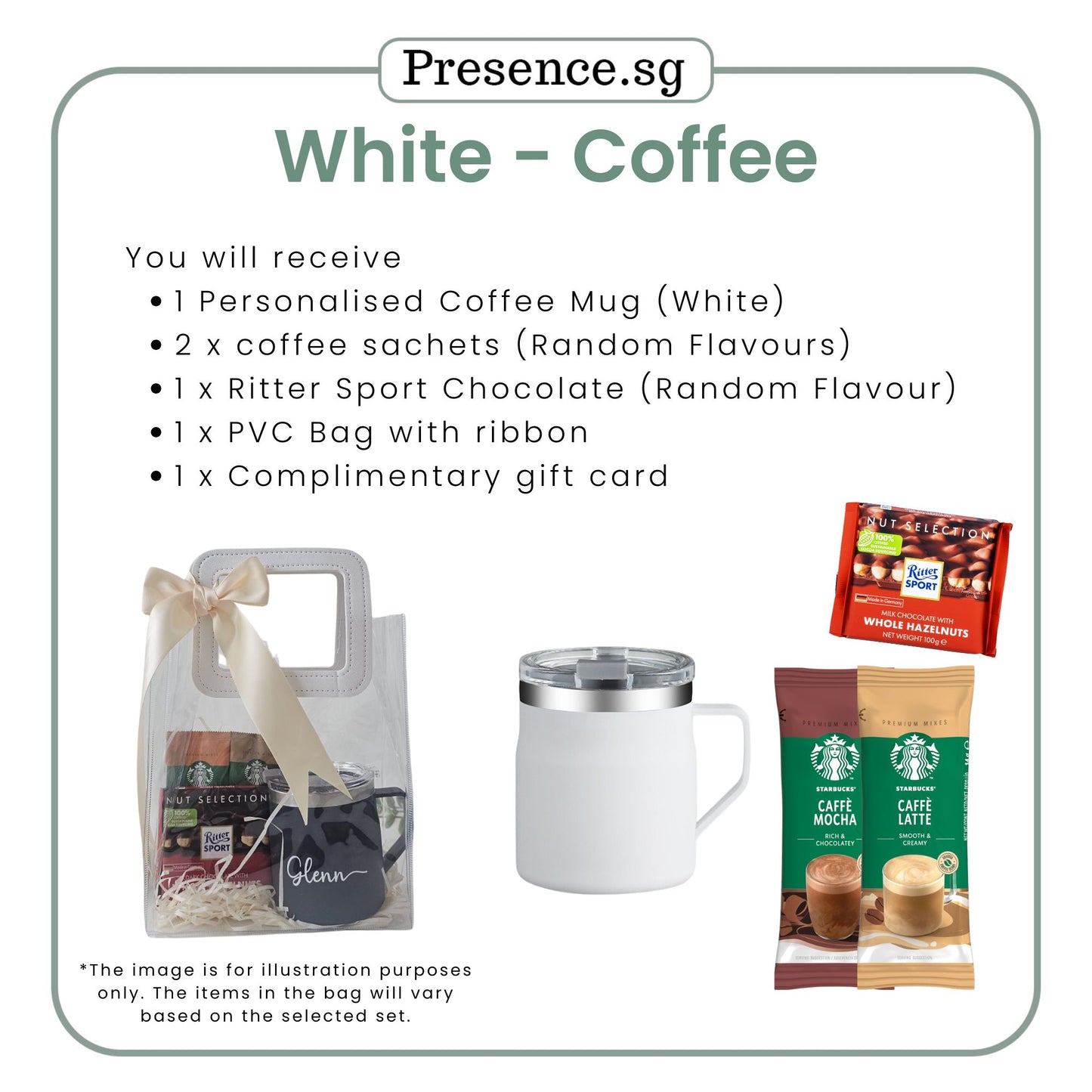 Personalised 450ml Coffee Mug & Treats Gift Set (Set B)