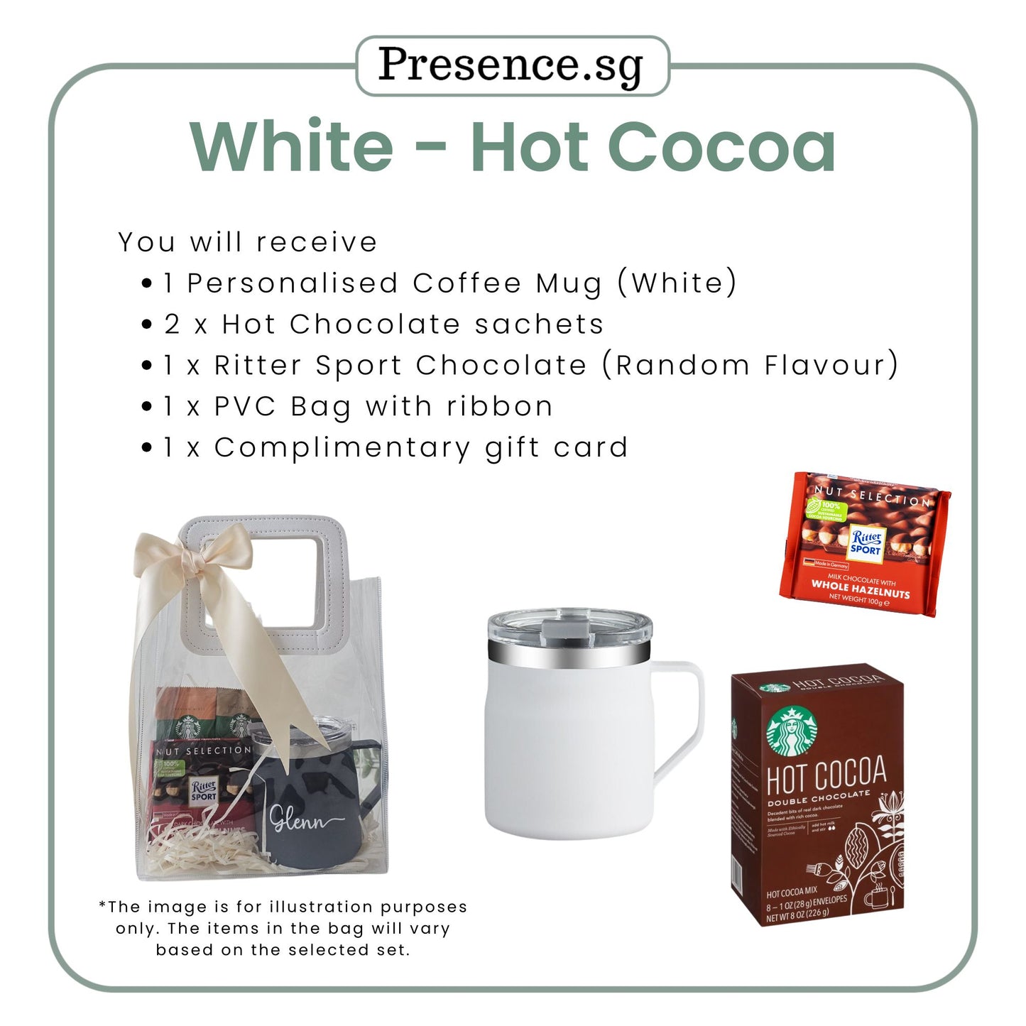Personalised 450ml Coffee Mug & Treats Gift Set (Set B)