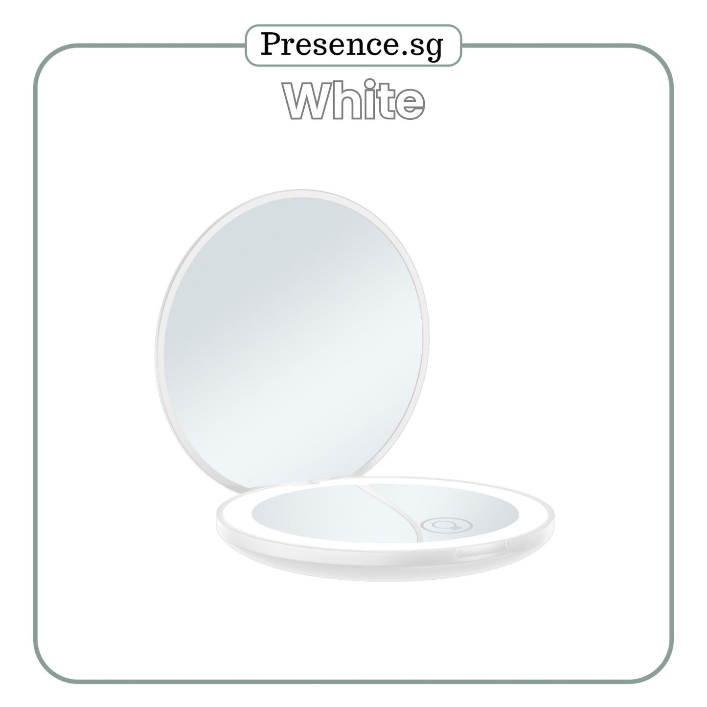 Personalised Compact Mirror with LED- Monogram